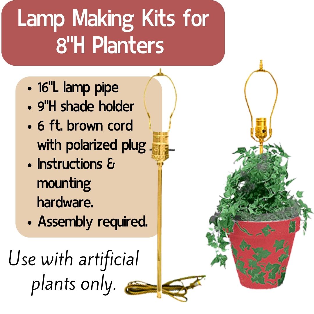 Lamp Making Kits with Medium Edison Style Sockets National Artcraft
