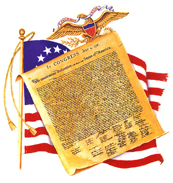 94544012 "Declaration of Independence" Decal* National Artcraft