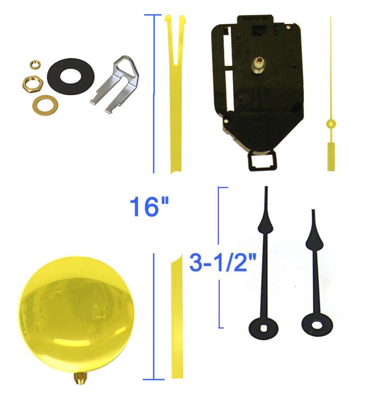 Pendulum Clock Movements With Hands National Artcraft