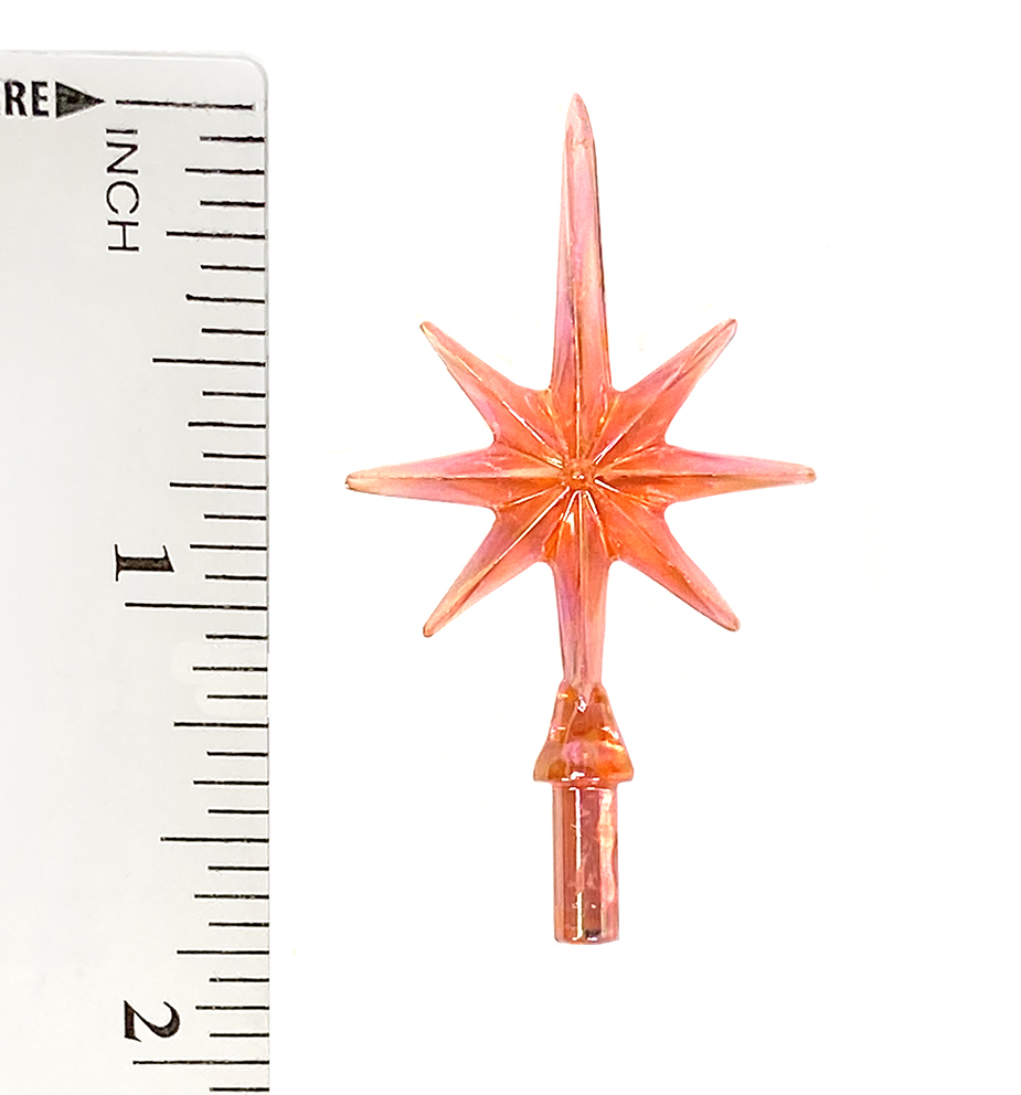 Holiday Decoration Star Medium Red Plastic Star - Replacement Topper For Ceramic  Christmas Trees Christmas Tree Topper, image size:925x992