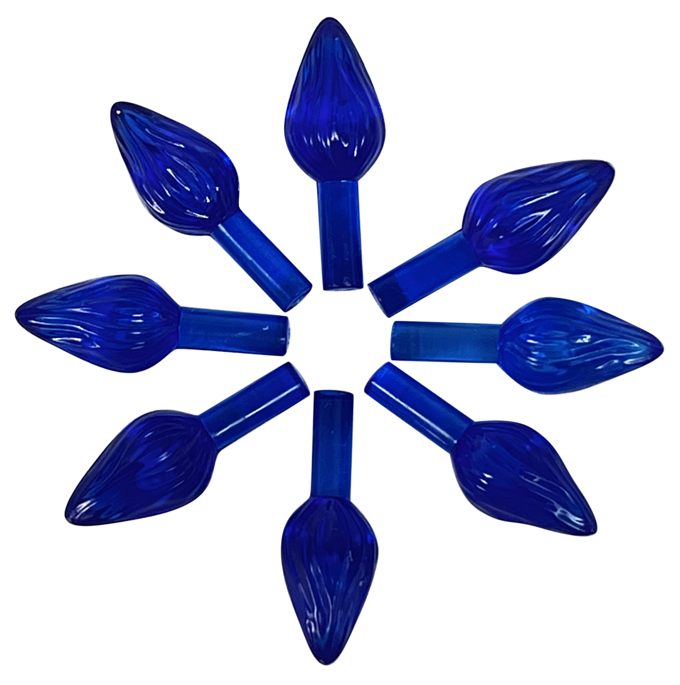 35  BLUE SMALL TWIST BULBS for Ceramic Christmas Tree