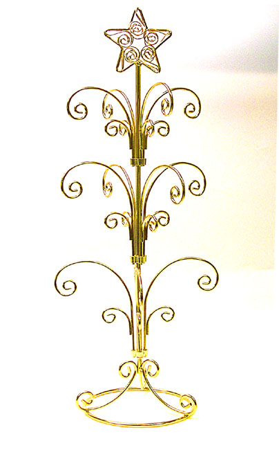 ORNAMENT DISPLAY STAND HOLDER HANGERS  7" TALL 