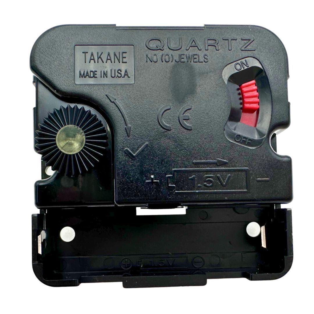 Made in USA Takane Quartz Battery Clock Movement Kit with Hands Multiple Sizes 