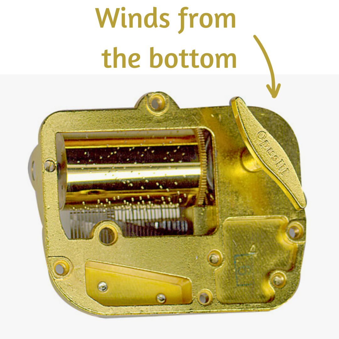 Musical Movements Gold Finish 30 Note National Artcraft