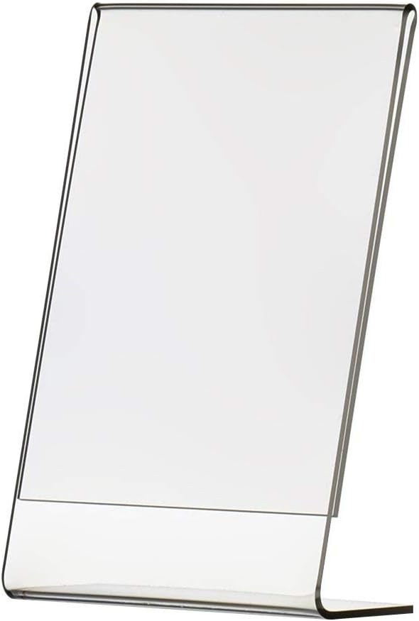 5 X 7 CLEAR ACRYLIC PERSPEX PHOTO FRAME  FREE STANDING PORTRAIT 