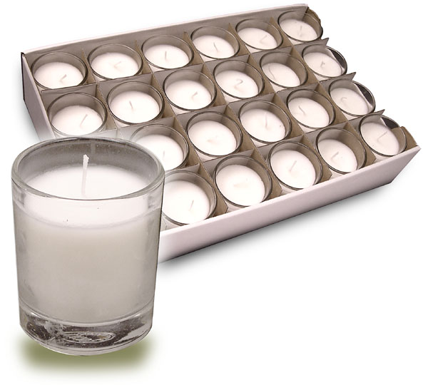 votive candles in glass bulk