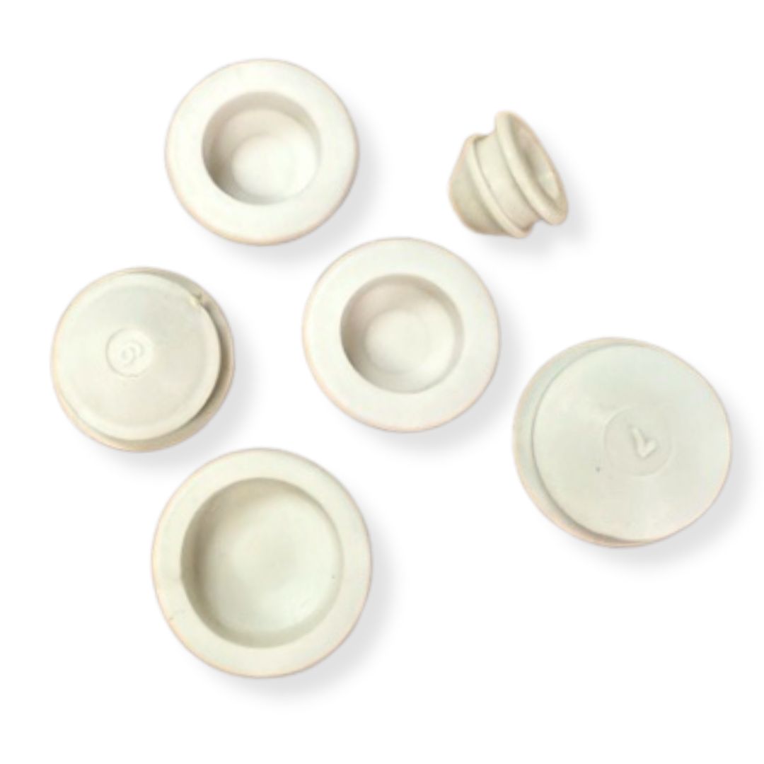 Lot De 10 Bouchons En Caoutchouc Robroy Pour Tirelire Vintage - Diamètre 1 Pouce