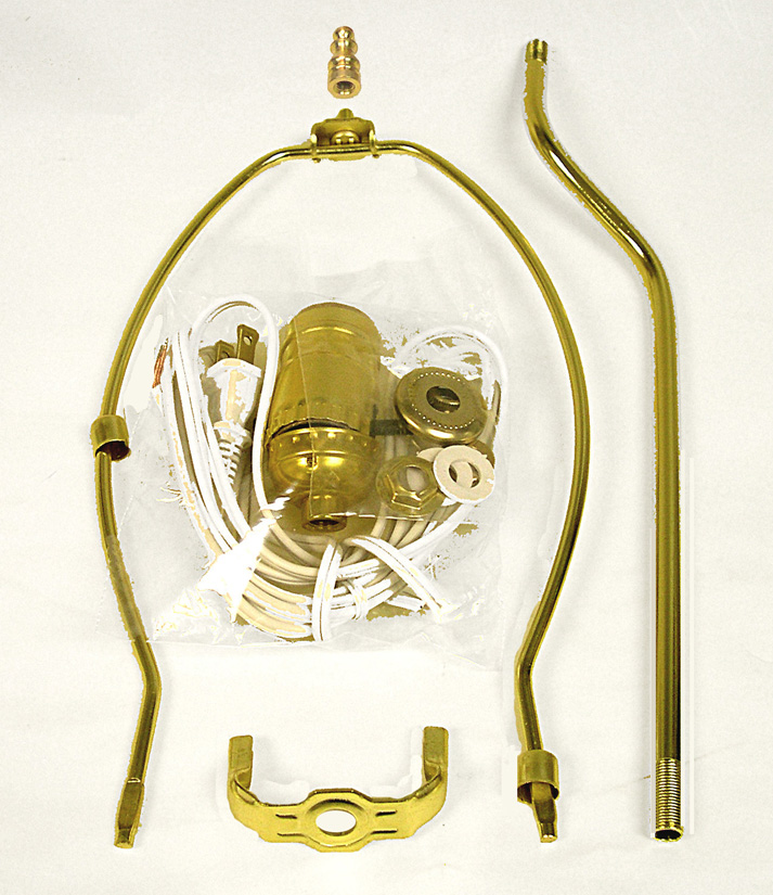 National Artcraft Lamp Making Kits with 2" Offset Bent Pipe National