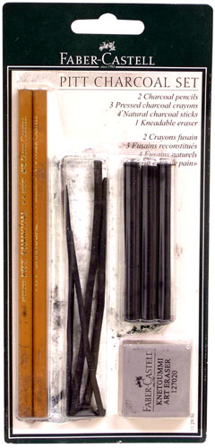 Pitt Charcoal Drawing Set Faber Castell National Artcraft