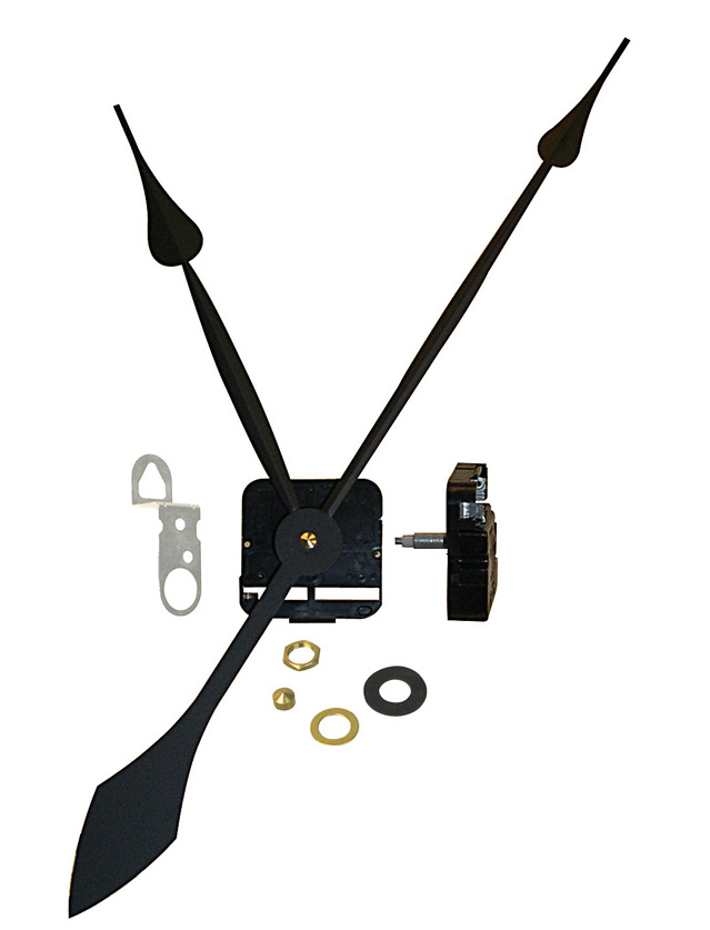 Clock Parts Clocks HIGH TORQUE CLOCK MOVEMENT EXTRA LONG SPINDLE 200MM