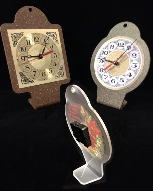 Frosted Acrylic Clock Stands National Artcraft
