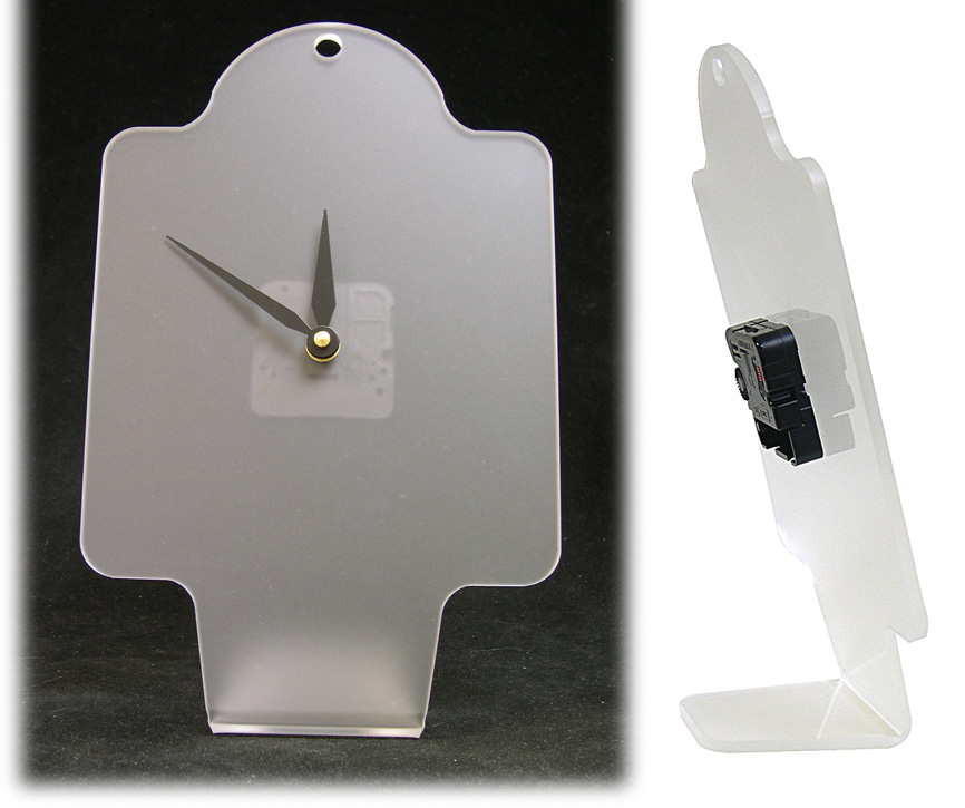 Frosted Acrylic Clock Stands National Artcraft