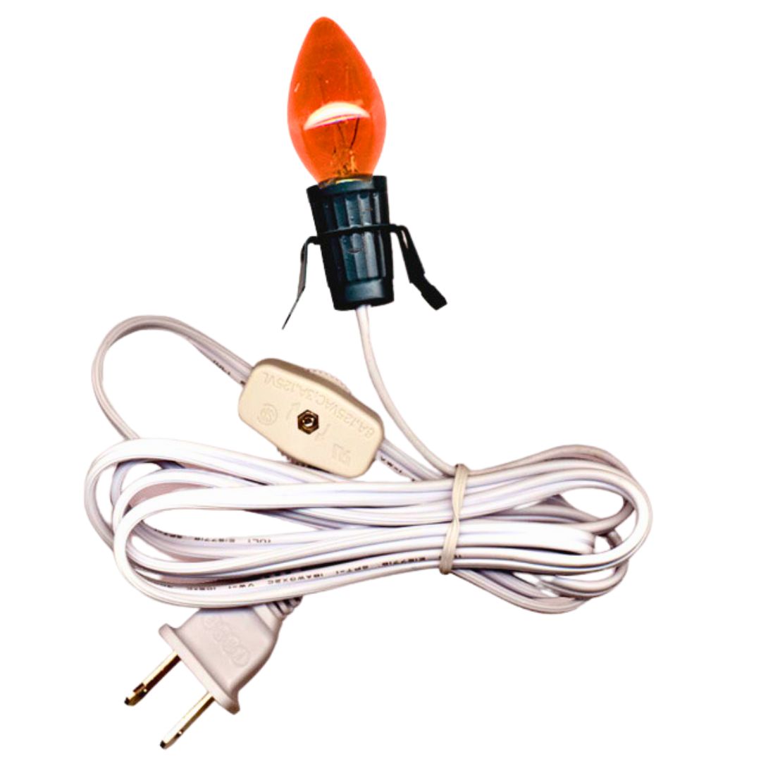 National Artcraft Lamp Cord Sets for Holiday Ceramic Houses, Figurines