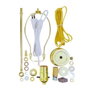 Make a Lamp or Repair Kit with Basic Hardware and Matching Cord (Gold) -  Wholesale Craft Outlet