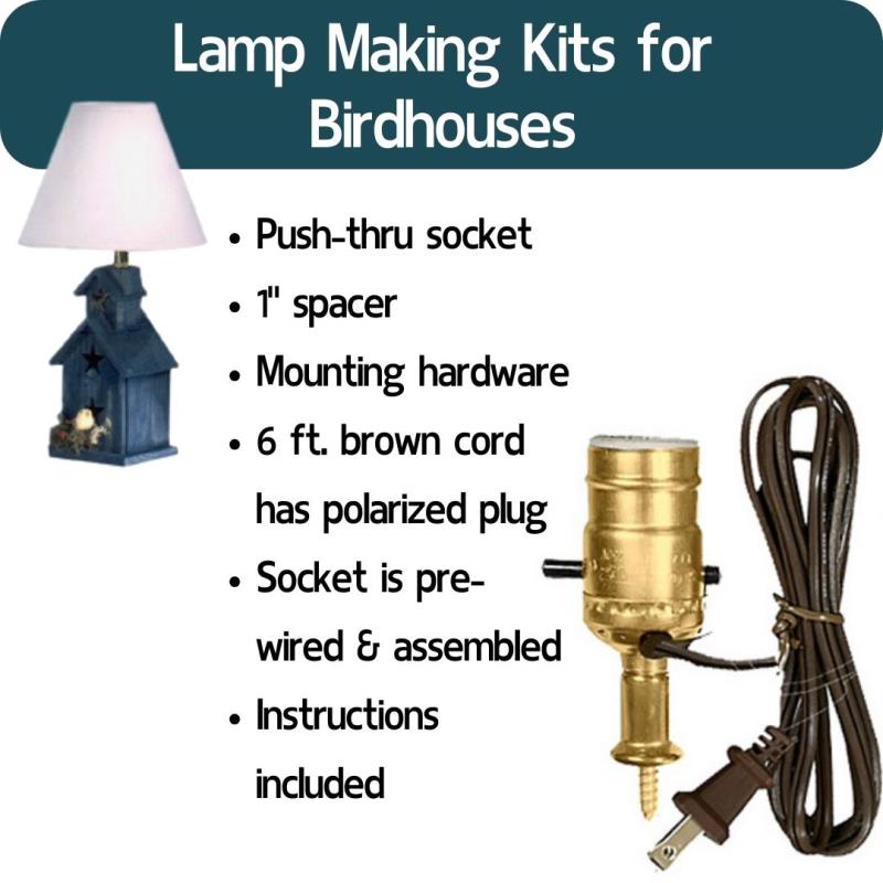 National Artcraft Lamp Making Kit Includes Socket, Cord And
