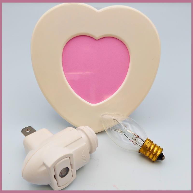 Night Light Heart Shape Picture Frame National Artcraft