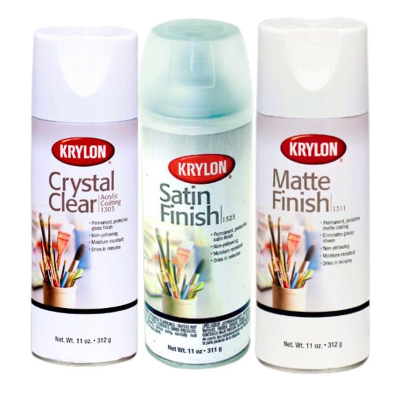 Krylon 1303 Crystal Clear Acrylic Coating Aerosol Spray 11oz for sale  online