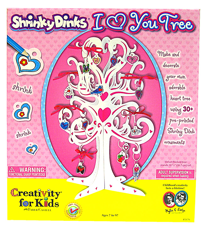 Shrinky Dinks I HEART YOU TREE KIT - National Artcraft